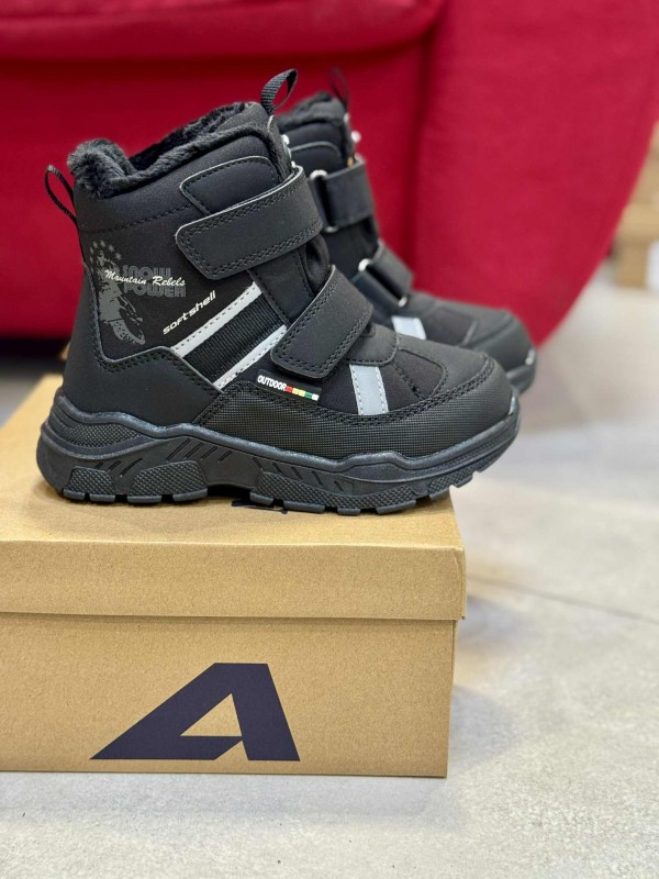 ДИТЯЧІ ЗИМОВІ ТЕРМО ЧОБОТИ AMERICAN SOFTSHELL & TRIPLETEX BLACK DAKS