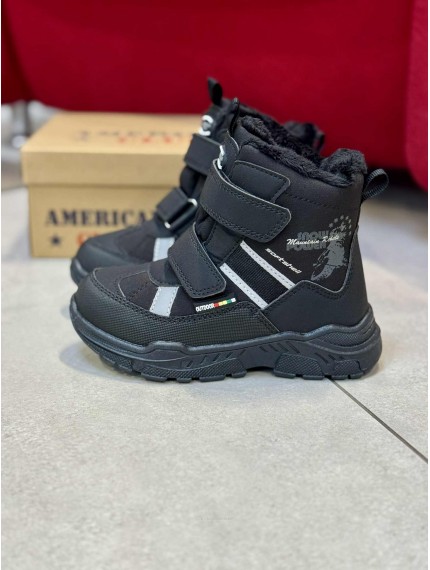 ДИТЯЧІ ЗИМОВІ ТЕРМО ЧОБОТИ AMERICAN SOFTSHELL & TRIPLETEX BLACK DAKS