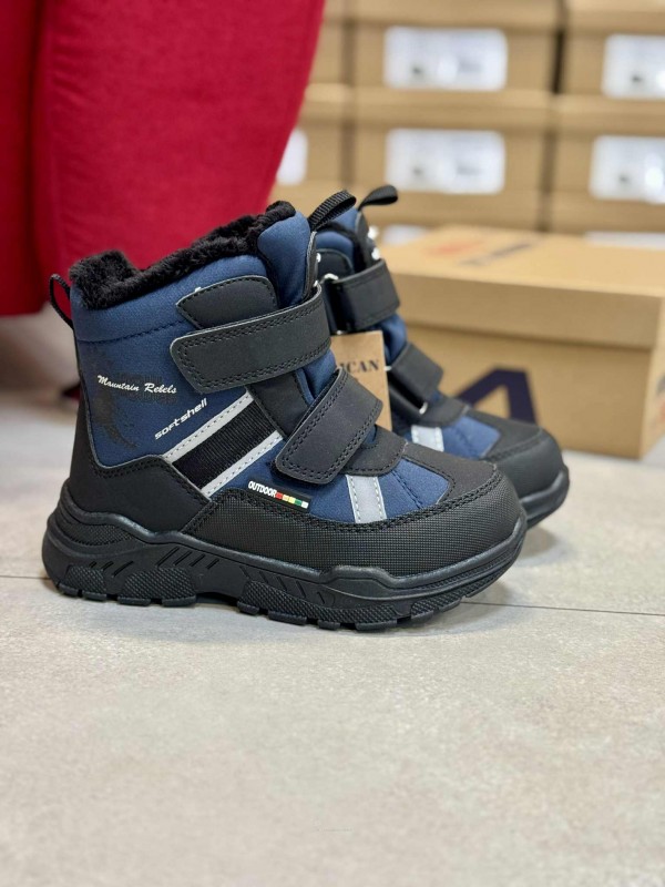 ДИТЯЧІ ЗИМОВІ ТЕРМО ЧОБОТИ AMERICAN SOFTSHELL & TRIPLETEX BLUE DAKS
