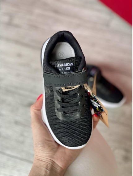 ДИТЯЧІ КРОСІВКИ AMERICAN CLUB BLACK FAA