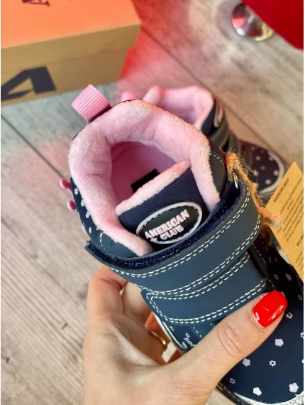 ДИТЯЧІ ЗИМОВІ ТЕРМО ЧОБОТИ AMERICAN SOFTSHELL & TRIPLETEX BLUE QUINE