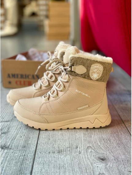 ДИТЯЧІ ЗИМОВІ ТЕРМО ЧОБОТИ AMERICAN SOFTSHELL & TRIPLETEX EKRU