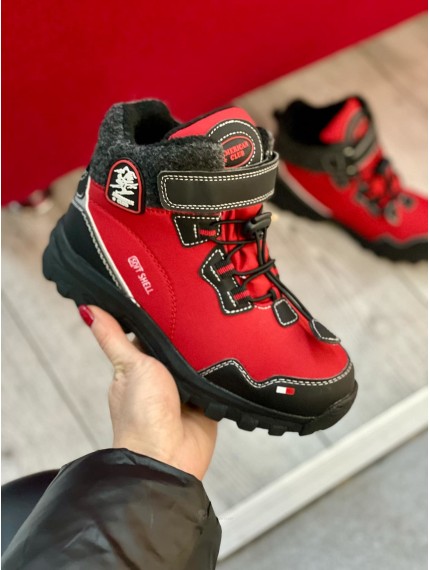 ДИТЯЧІ ЗИМОВІ ТЕРМО ЧОБОТИ AMERICAN SOFTSHELL & TRIPLETEX RED IDOL