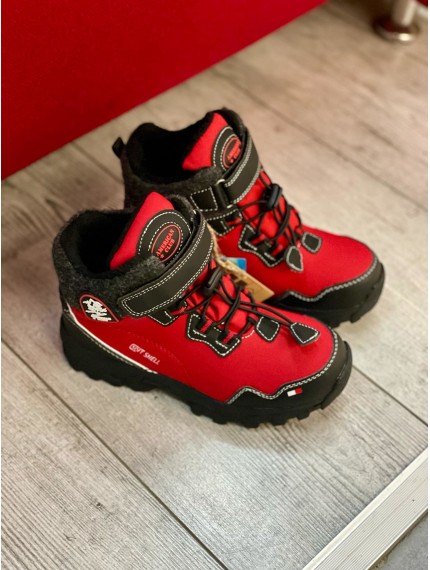 ДИТЯЧІ ЗИМОВІ ТЕРМО ЧОБОТИ AMERICAN SOFTSHELL & TRIPLETEX RED IDOL