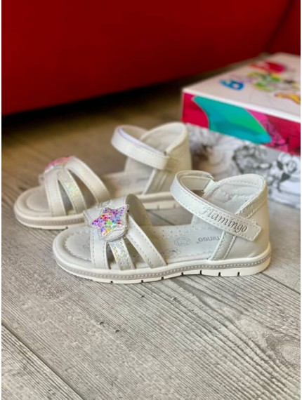 ДИТЯЧІ БОСОНІЖКИ FLAMINGO WHITE STAR
