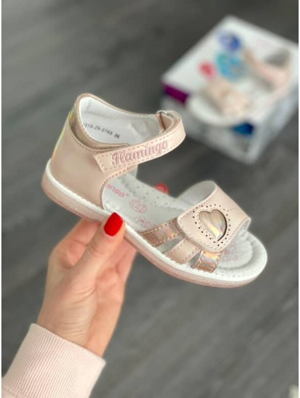ДИТЯЧІ БОСОНІЖКИ FLAMINGO NUDE HEART
