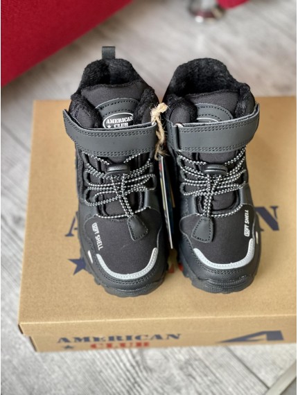 ДИТЯЧІ ЗИМОВІ ТЕРМО ЧОБОТИ AMERICAN SOFTSHELL & TRIPLETEX BLACK OWY