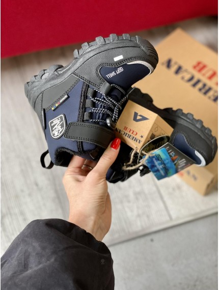 ДИТЯЧІ ЗИМОВІ ТЕРМО ЧОБОТИ AMERICAN SOFTSHELL & TRIPLETEX NAVY OWY