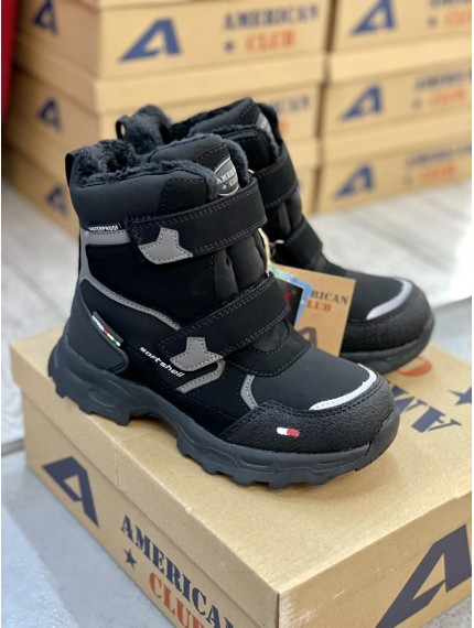 ДИТЯЧІ ЗИМОВІ ТЕРМО ЧОБОТИ AMERICAN SOFTSHELL & TRIPLETEX MIDI BLACK XARY