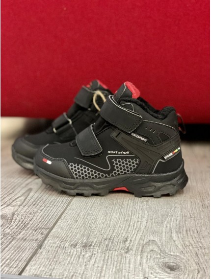 ДИТЯЧІ ЗИМОВІ ТЕРМО ЧОБОТИ AMERICAN SOFTSHELL & TRIPLETEX BLACK AKRO